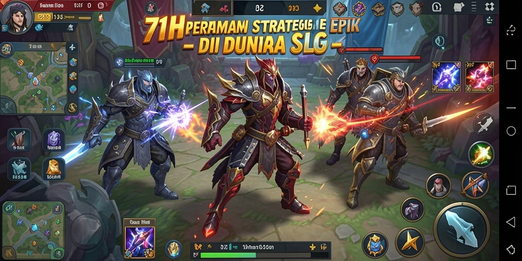 Tampilan gameplay SLG yang mendebarkan dan strategis dari 71H.