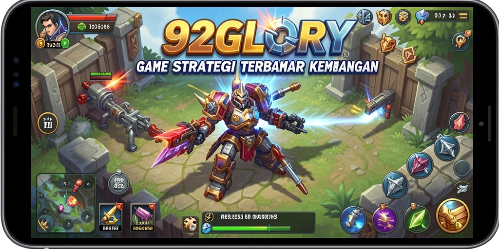 Tangkapan layar gameplay <strong>92GLORY</strong> menampilkan peperangan yang strategis dan dinamis.