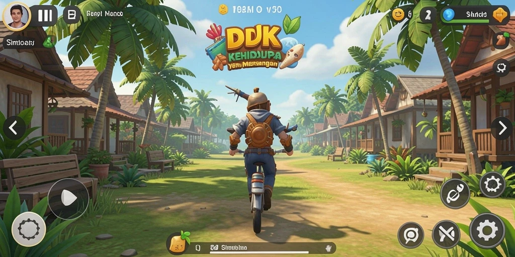 Screenshot gameplay DKK menampilkan karakter dalam lingkungan yang interaktif dan menarik.