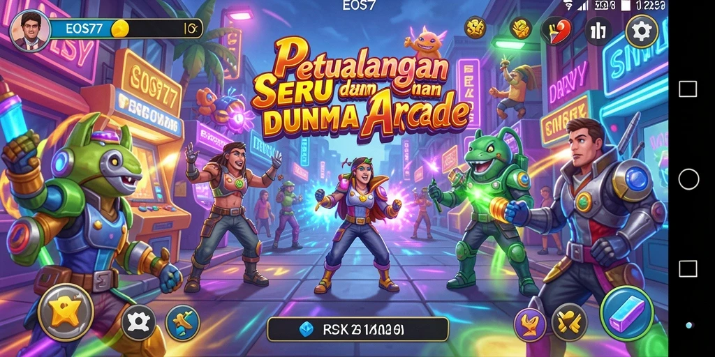 Tangkapan layar permainan menampilkan aksi seru gameplay Arcade.