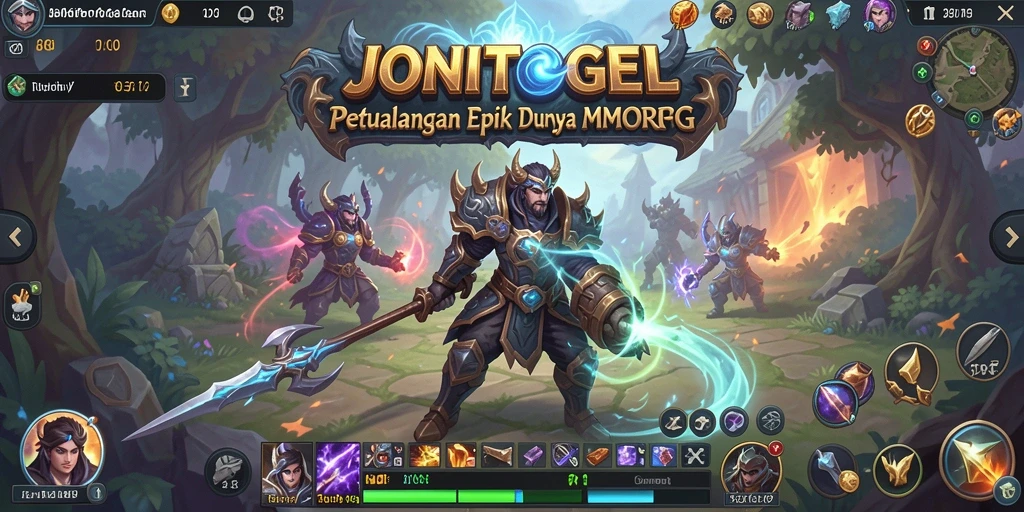 Tampilan gameplay JONITOGEL yang seru dalam petualangan MMORPG.
