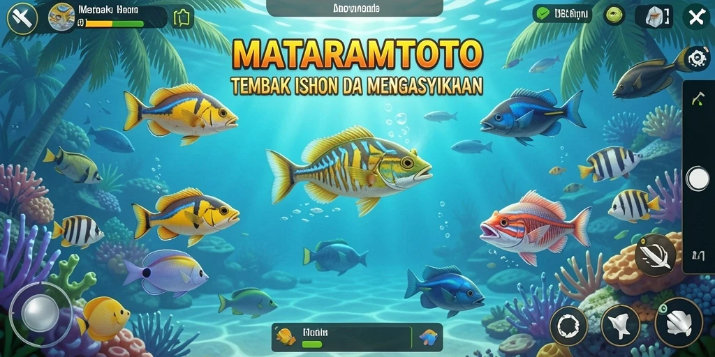 Tampilan gameplay seru menangkap ikan di MATARAMTOTO.