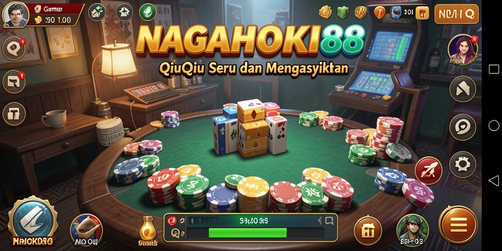 Tampilan gameplay seru QiuQiu di NAGAHOKI88.