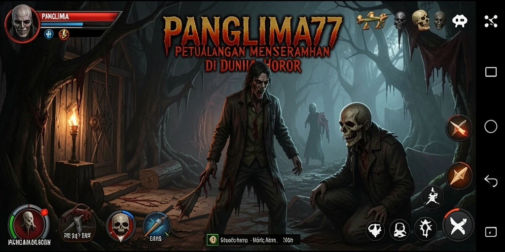 Tangkapan layar menegangkan dari gameplay PANGLIMA77.