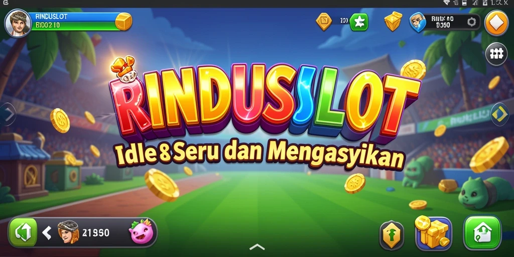 Tampilan gameplay RINDUSLOT yang menarik dan penuh warna.
