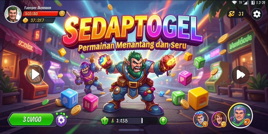 Tangkapan layar SEDAPTOGEL menampilkan aksi gameplay Arcade yang seru.