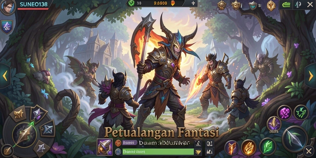 Gameplay ARPG SUNEO138 yang penuh aksi dan petualangan.